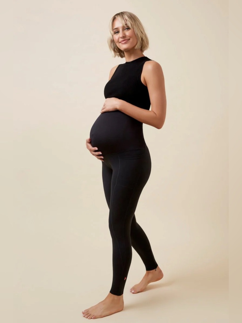 Thery Maternity Compression Leggings, Size S